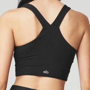 ALO Yoga Black Cross-Back tank